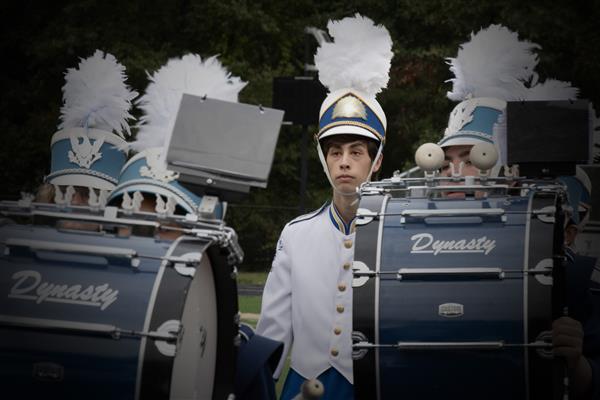 Southern High School Marching Band Performing